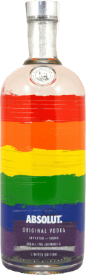 24,95 € Free Shipping | Vodka Absolut Rainbow Pride Limited Edition Sweden 1 L