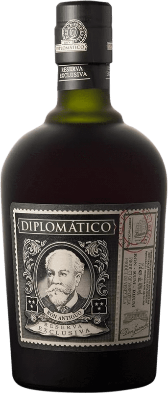 49,95 € Envio grátis | Rum Diplomático Exclusiva Reserva Venezuela 12 Anos Garrafa 70 cl