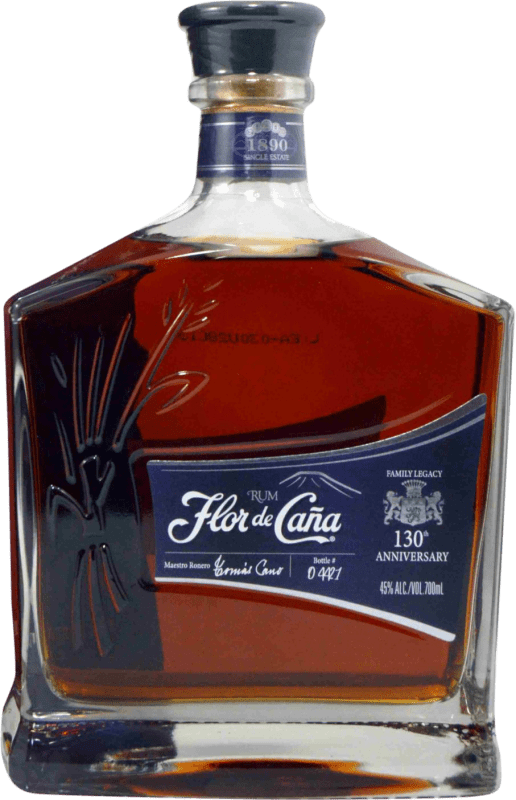 98,95 € 免费送货 | 朗姆酒 Flor de Caña 130th Special Anniversary Edition — 特别周年版 尼加拉瓜 70 cl