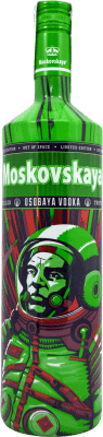 17,95 € Envio grátis | Vodca Moskovskaya Out of Space Limited Edition Federação Russa Garrafa 1 L