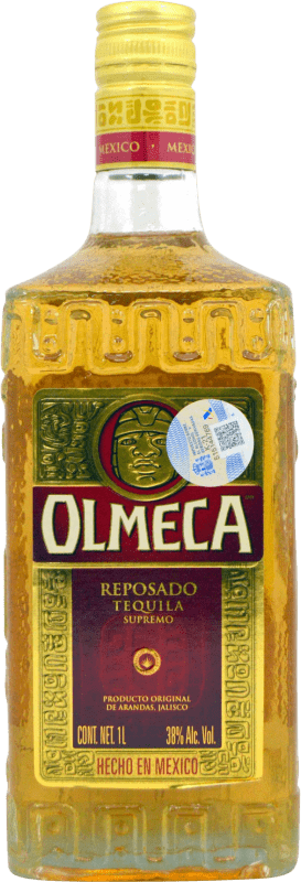 21,95 € Envio grátis | Tequila Olmeca Reposado México Garrafa 1 L