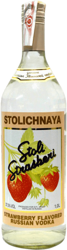 7,95 € Kostenloser Versand | Wodka Stolichnaya Stoli Strasberi Russland Flasche 1 L