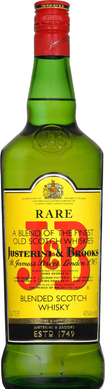 22,95 € Free Shipping | Whisky Blended J&B Scotland United Kingdom Bottle 1 L