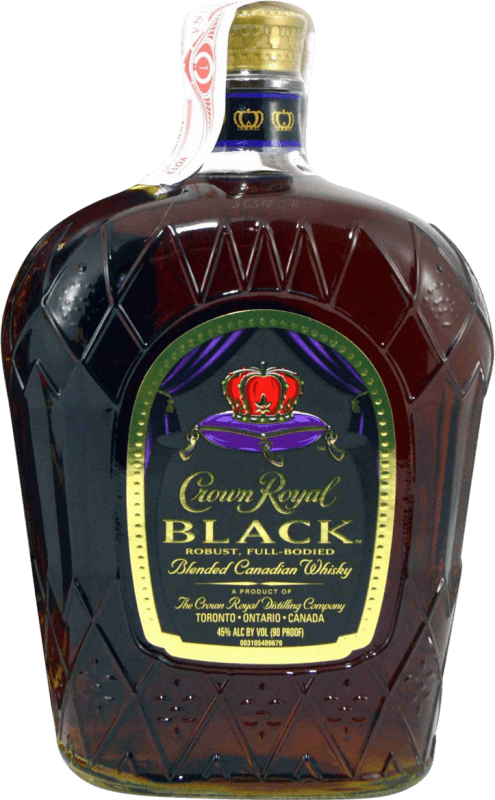 76,95 € Бесплатная доставка | Виски смешанные Crown Royal Canadian Black Канада бутылка 1 L