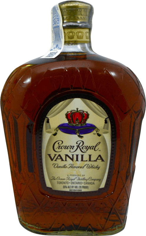 34,95 € Free Shipping | Whisky Blended Crown Royal Canadian Vanilla Canada Bottle 1 L