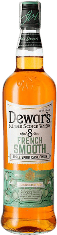 18,95 € Kostenloser Versand | Whiskey Blended Dewar's French Smooth Großbritannien 8 Jahre Flasche 70 cl