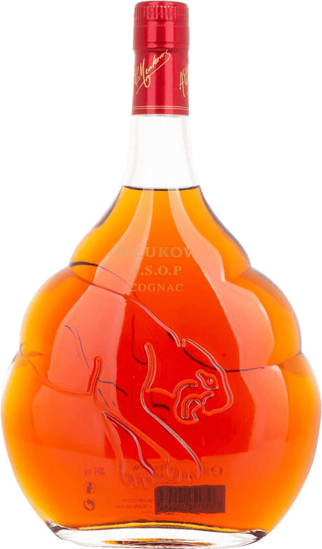 73,95 € Бесплатная доставка | Коньяк Meukow V.S.O.P. A.O.C. Cognac Франция бутылка 1 L