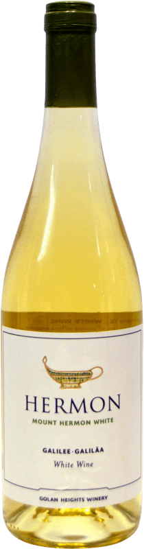 18,95 € 免费送货 | 白酒 Golan Heights Hermon Kosher Blanco 以色列 Viognier, Sauvignon White 瓶子 75 cl