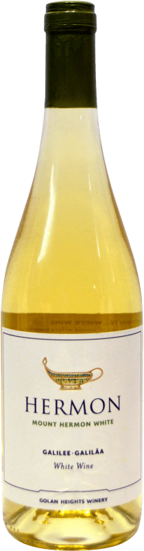 11,95 € Envío gratis | Vino Blanco Golan Heights Hermon Israel Viognier, Sauvignon Botella 75 cl Kosher