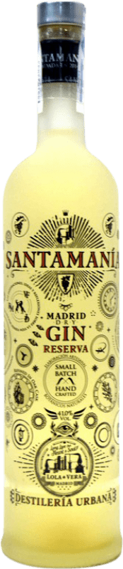 48,95 € Бесплатная доставка | Джин Santamanía Gin London Dry Gin Резерв Испания бутылка 70 cl