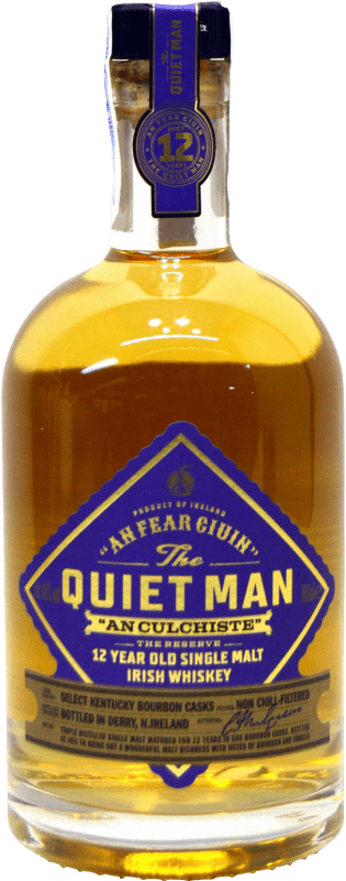61,95 € 免费送货 | 波本威士忌 Anfear Cium The Quiet Man 爱尔兰 12 岁 70 cl