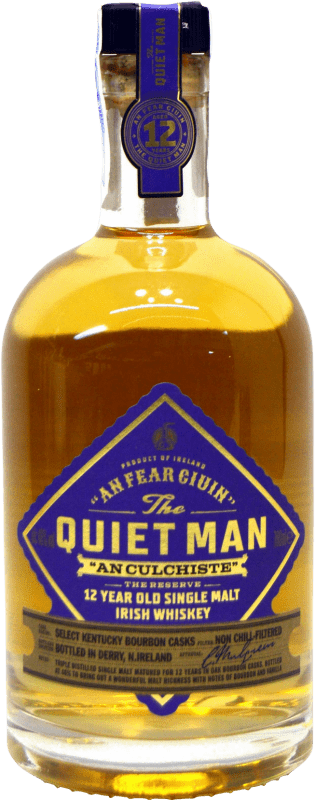 77,95 € Kostenloser Versand | Whisky Bourbon Anfear Cium The Quiet Man Irish Irland 12 Jahre Flasche 70 cl