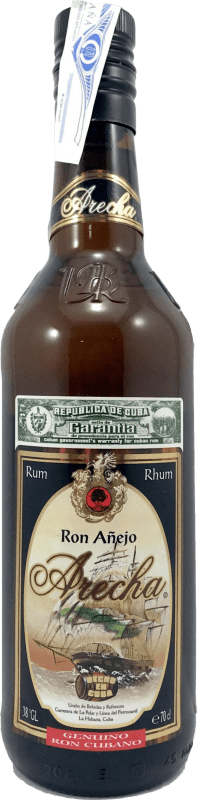 14,95 € Envío gratis | Ron Arecha Extra Añejo Cuba Botella 70 cl