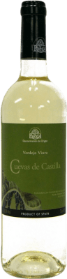 7,95 € Envio grátis | Vinho branco Cuevas de Castilla D.O. Rueda Castela e Leão Espanha Viura, Verdejo Garrafa 75 cl