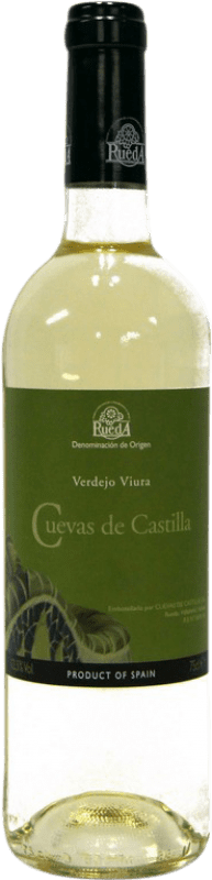 7,95 € 送料無料 | 白ワイン Cuevas de Castilla D.O. Rueda カスティーリャ・イ・レオン スペイン Viura, Verdejo ボトル 75 cl