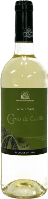 7,95 € Envio grátis | Vinho Branco Cuevas de Castilla D.O. Rueda Castela e Leão Espanha Viura, Verdejo 75 cl