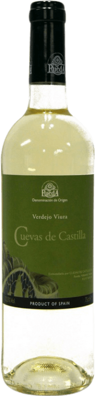 7,95 € Envio grátis | Vinho branco Cuevas de Castilla D.O. Rueda Castela e Leão Espanha Viura, Verdejo Garrafa 75 cl