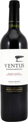 12,95 € Free Shipping | Red Wine Fin del Mundo Ventus I.G. Mendoza Mendoza Argentina Merlot, Cabernet Sauvignon, Malbec 75 cl