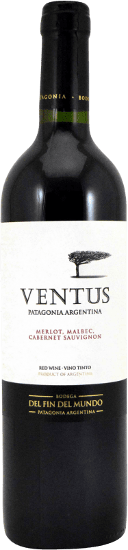 7,95 € 免费送货 | 红酒 Fin del Mundo Ventus I.G. Mendoza 门多萨 阿根廷 Merlot, Cabernet Sauvignon, Malbec 瓶子 75 cl