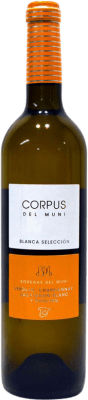 5,95 € 免费送货 | 白酒 Muni Corpus Blanco I.G.P. Vino de la Tierra de Castilla 卡斯蒂利亚 - 拉曼恰 西班牙 Chardonnay, Verdejo, Sauvignon White, Riesling 瓶子 75 cl
