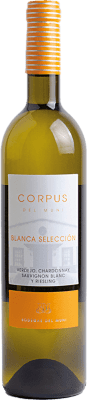 9,95 € Envío gratis | Vino blanco Muni Corpus Blanco I.G.P. Vino de la Tierra de Castilla Castilla la Mancha España Chardonnay, Verdejo, Sauvignon Blanca, Riesling Botella 75 cl