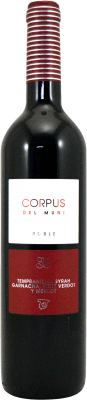 5,95 € Free Shipping | Red wine Muni Corpus Oak I.G.P. Vino de la Tierra de Castilla Castilla la Mancha Spain Tempranillo, Merlot, Syrah, Grenache, Petit Verdot Bottle 75 cl