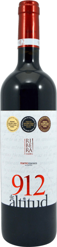 13,95 € Envio grátis | Vinho tinto Veganzones 912 de Altitud 9 Meses D.O. Ribera del Duero Castela e Leão Espanha Tempranillo Garrafa 75 cl