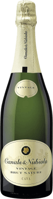 9,95 € Envío gratis | Espumoso blanco Canals & Nubiola Vintage Brut Nature D.O. Cava Cataluña España Viura, Parellada Botella 75 cl