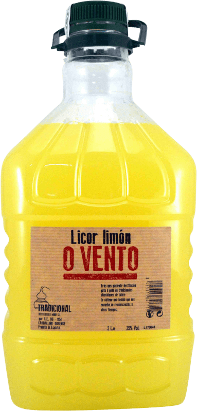 21,95 € 免费送货 | 柠檬酒 Limoncello Miño O Vento 西班牙 塑料桶 3 L Limón — 柠檬