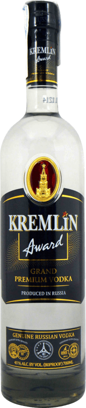 38,95 € Envio grátis | Vodca Fortuna Kremlin Award Grand Premium Federação Russa Garrafa 70 cl