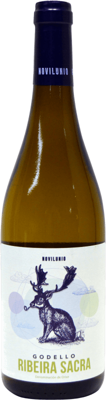 10,95 € Envío gratis | Vino blanco H. Paniagua Novilunio D.O. Ribeira Sacra Galicia España Godello Botella 75 cl