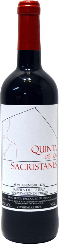 16,95 € Envio grátis | Vinho tinto Hatori Hanzo Quinta de Los Sacristanes D.O. Ribera del Duero Castela e Leão Espanha Tempranillo Garrafa 75 cl