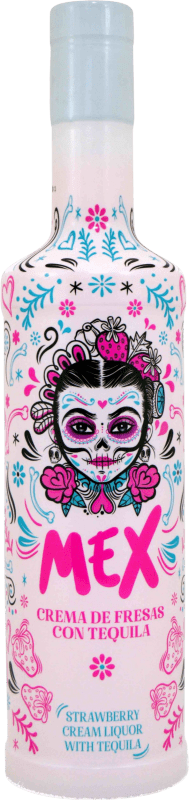 13,95 € Envío gratis | Crema de Licor MEX España 70 cl Fresa, Tequila