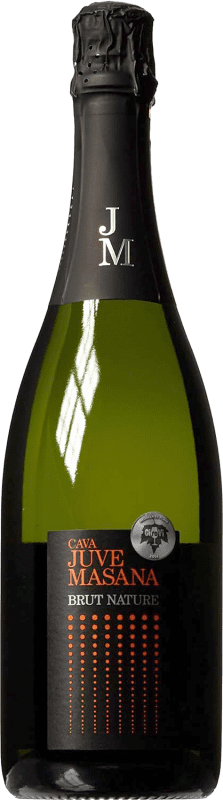 4,95 € Бесплатная доставка | Белое игристое вино Juve Masana Brut Nature — Брют Натюр D.O. Cava Каталония Испания Macabeo — Макабео, Xarel·lo — Шарелло, Chardonnay — Шардоне 75 cl