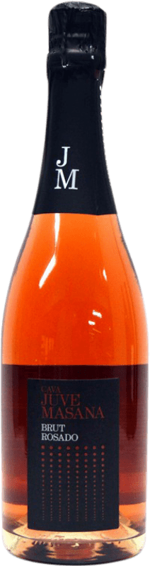 7,95 € 免费送货 | 玫瑰气泡酒 Juve Masana Rosado 香槟 D.O. Cava 加泰罗尼亚 西班牙 Trepat 瓶子 75 cl