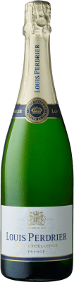 13,95 € Kostenloser Versand | Weißer Sekt Louis Perdrier Excellence Brut A.O.C. Champagne Champagner Frankreich Pinot Schwarz, Chardonnay, Weißburgunder Flasche 75 cl
