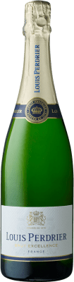 10,95 € Бесплатная доставка | Белое игристое вино Louis Perdrier Excellence Brut — брют Бургундия Франция Pinot Noir — Пино Нуар, Chardonnay — Шардоне, Pinot Blanc — Пино Блан 75 cl