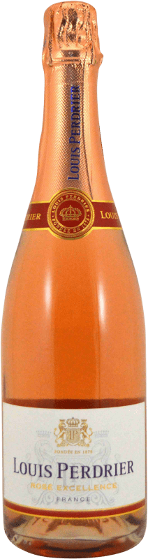 13,95 € Envio grátis | Espumante rosé Louis Perdrier Excellence Rose A.O.C. Champagne Champagne França Pinot Preto, Chardonnay, Pinot Branco Garrafa 75 cl