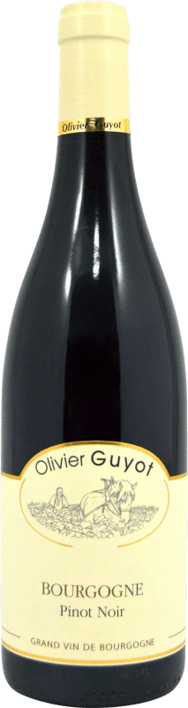 25,95 € Free Shipping | Red wine Olivier Guyot A.O.C. Bourgogne Burgundy France Pinot Black Bottle 75 cl