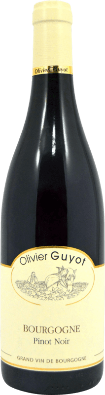 25,95 € Envío gratis | Vino tinto Olivier Guyot A.O.C. Bourgogne Borgoña Francia Pinot Negro Botella 75 cl
