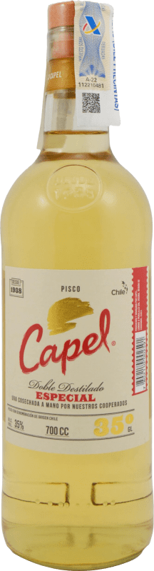 18,95 € Envío gratis | Pisco Capel Especial Chile Botella 70 cl