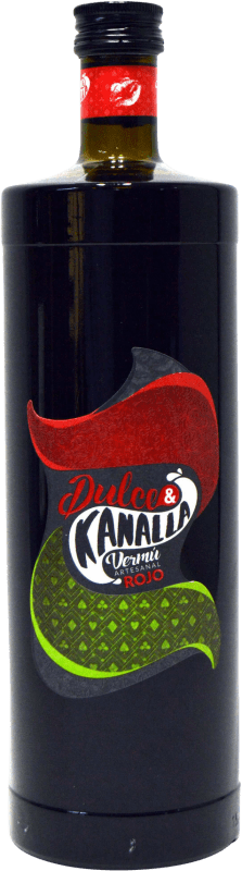 13,95 € Free Shipping | Vermouth Rajoma Dulce & Kanalla Rojo Spain Bottle 1 L