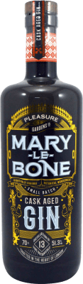 47,95 € Envio grátis | Gin Pleasure Gardens Mary Le Bone Cask Aged Gin Reino Unido Garrafa 70 cl