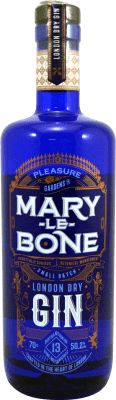 37,95 € Envio grátis | Gin Pleasure Gardens Mary Le Bone London Dry Gin Reino Unido Garrafa 70 cl