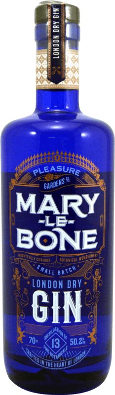 37,95 € Kostenloser Versand | Gin Pleasure Gardens Mary Le Bone London Dry Gin Großbritannien Flasche 70 cl
