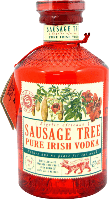 41,95 € 免费送货 | 伏特加 Shed Sausage Tree Pure Irish 爱尔兰 瓶子 70 cl