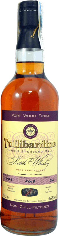 54,95 € 送料無料 | ウイスキーシングルモルト Tullibardine Port Wood Finish イギリス ボトル 70 cl