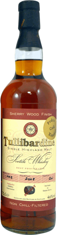 42,95 € 免费送货 | 单一麦芽威士忌 Tullibardine Sherry Cask Finish — 橡木桶陈酿收尾 英国 70 cl
