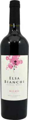 14,95 € 免费送货 | 红酒 Casa Bianchi Elsa I.G. Mendoza 门多萨 阿根廷 Malbec 瓶子 75 cl