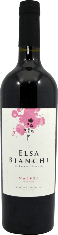 9,95 € 免费送货 | 红酒 Casa Bianchi Elsa I.G. Mendoza 门多萨 阿根廷 Malbec 瓶子 75 cl